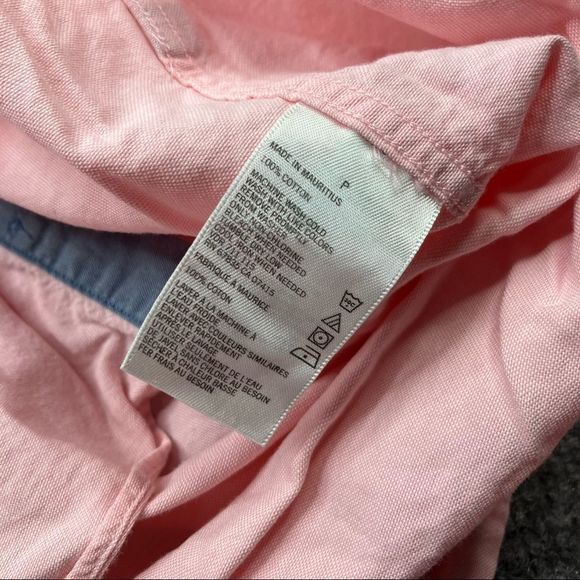 Nautica red pink button down Long Sleeves - Men’s Sz small - Picture 5 of 7